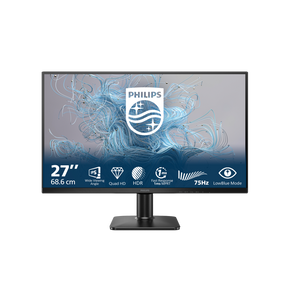 Monitor Philips 27" 27E2N1500L/00, Diagonal (inch): 27, Diagonal (cm): 68, Aspect ratio: 16:9, Panel: IPS, Resolution: 2560x1440, Refresh Rate: 75Hz, Response time GtG: 4ms, Brightness (max): 300 cd/m², Contrast (static) : 1000:1, Contrast (dynamic): Mega Infinity DCR, Viewing angle: 178/178, Color