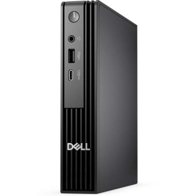 Dell Pro Micro QCM1255, 65W AC rugged adapter, 4.5mm barrel, E4, ENERGY STAR Qualified, EPEAT Gold with Climate+, AMD Ryzen(TM) 3 8300GE (4 cores, up to 4.9GHz), 35W CPU, 8 GB: 1 x 8 GB, DDR5, up to 4800 MT/s, non-ECC, 512GB SSD, No Optical Drive, Internal Speaker, Internal WiFi Antenna, MediaTek