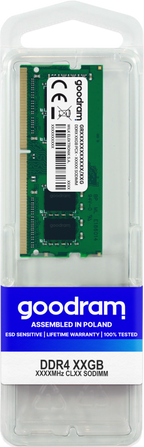 Memorie RAM Notebook Goodram GR3200S464L22S/16G, 16GB, DDR4, 3200MHz, CL22