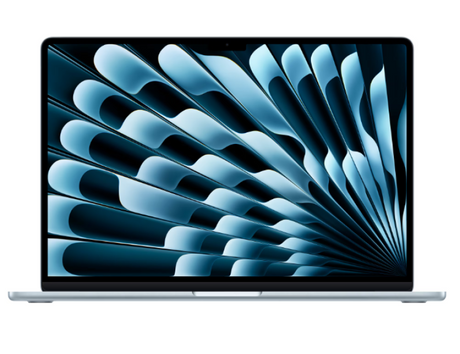 MacBook Air 15.3" Retina/Apple M4 (CPU 10-core, GPU 10-core, NeuralEngine 16-core)/16GB/256GB - Sky Blue - US English (2025) (CTO from MC7A4RO/A)