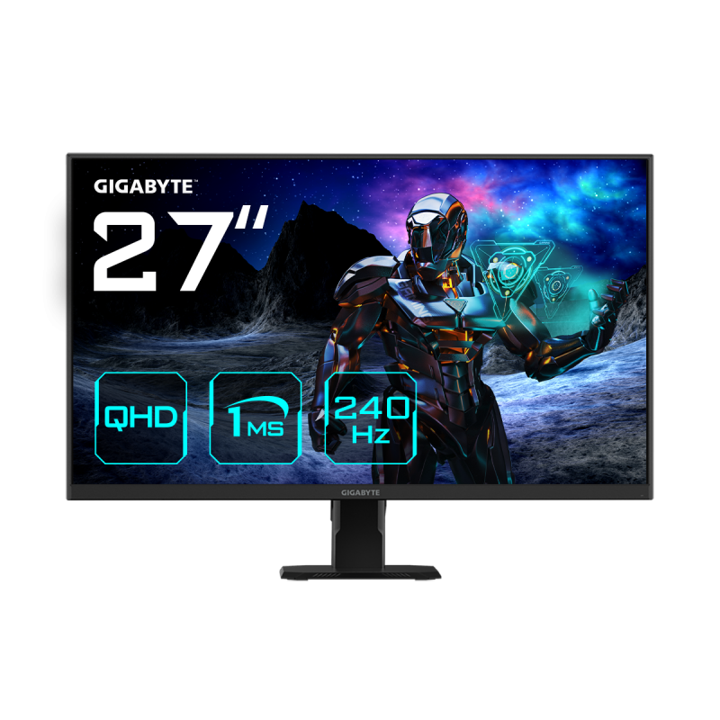 Monitor Gaming Gigabyte GS27Q X, 27", 2560 x 1440 pixeli, Black, 3 ani Garantie