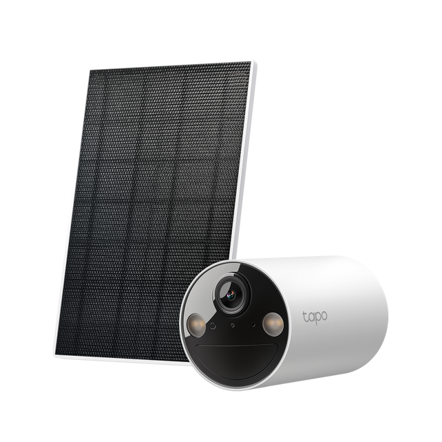 TPL Solar-Powered Security Camera Kit TC82, 1/2.8" Progressive Scan CMOS Starlight Sensor, Focal Length: 3.17 mm, Field of View: 125° (Diagonal), 111°(Horizontal), 56°(Vertical), 2K 3MP (2304 × 1296 px), framte rate 15 fps,