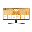 Monitor Gaming AOC CU34B3E, 34", 3440 x 1440 pixeli, Black, 3 ani Garantie