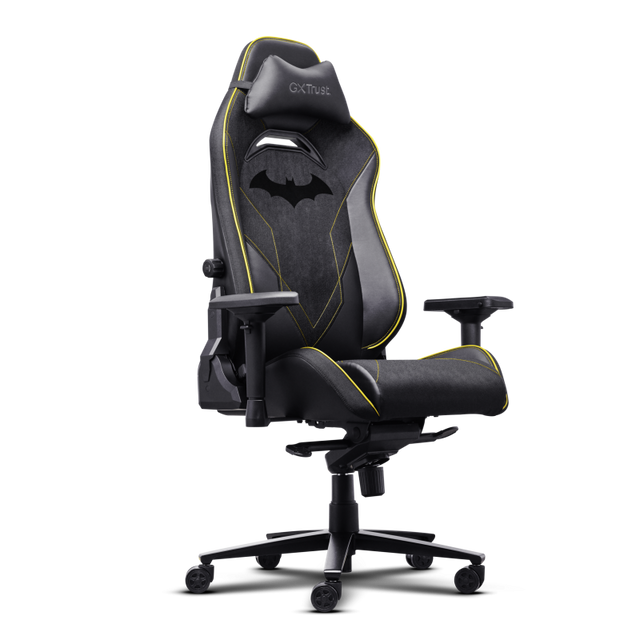 Scaun gaming Trust GXT 721BM Ruya Pro Premium, 5 roti, ridicare pe gaz clasa 4, adjustabil pe inaltime, material piele PU, greutate maxima suportata 150 kg, negru