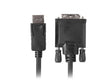 Cablu DisplayPort(M) v1.2  DVI-D(M)(24+1) 1,8 m negru Dual Link