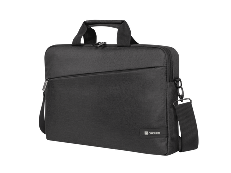 Geanta laptop Natec Beira, compatibilitate dimensiune laptop 15.6"-16", 1 compartiment, material Polyester 300D, negru