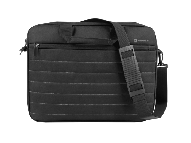 Geanta laptop Natec Taruca, compatibilitate dimensiune laptop 14.1", 1 compartiment, material Polyester 600D, negru