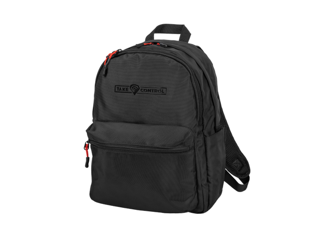 Rucsac laptop GENESIS PALLAD 200, compatibilitate dimensiuni laptop 14.1", total buzunare 6, capacitate 19 L, material Polyester 1680D, negru