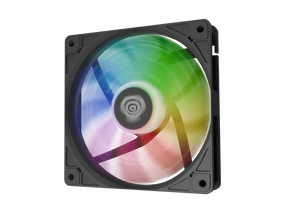 Ventilator GENESIS OXAL 120 ARGB NEGRU 1x120mm, 1150-1450 RPM, 42-46 CFM, 1.7 mmH2O, 3pin, 12VDC