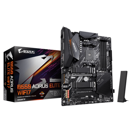 Placa de baza Gigabyte B550 AORUS ELITE WIFI7, Socket AM4, DDR4, ATX