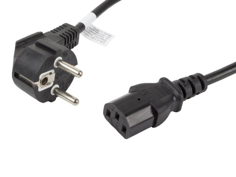 Cablu alimentare CEE 7/7  IEC 320 C13 1,8 m VDE negru