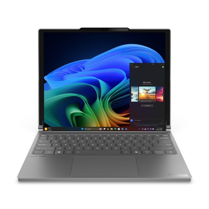 Laptop Business Lenovo ThinkBook Plus G6 Rollable, cu procesor Intel Core Ultra 7 258V, 14'' OLED, 32 GB LPDDR5x, 1 TB, Intel Arc Graphics 140V, Windows 11 Pro, 3 ani Garantie