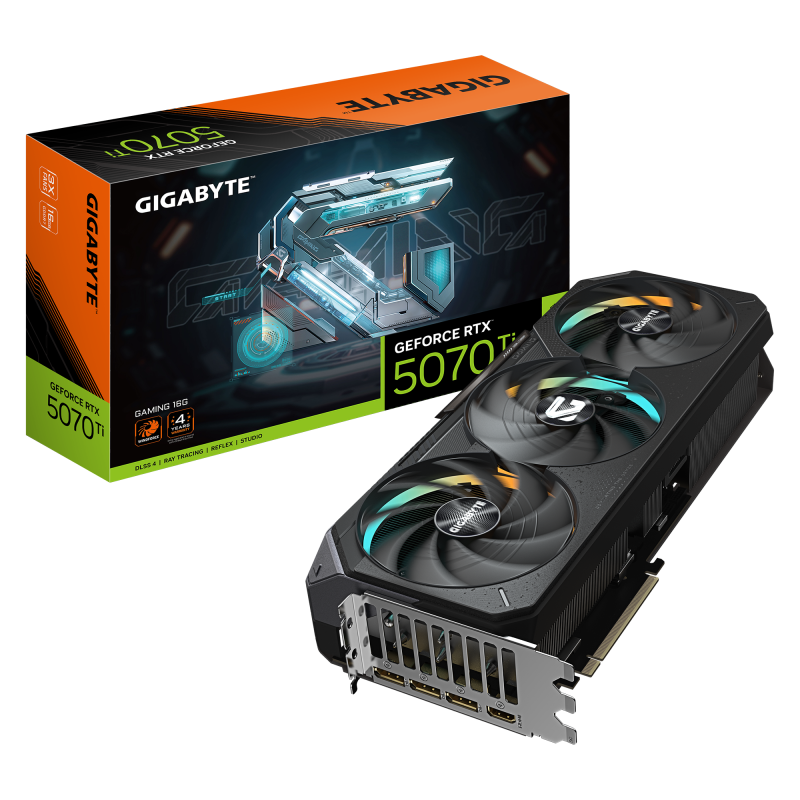 Placa video Gigabyte GeForce RTX 5070 Ti GAMING, 16GB GDDR7, PCI Express 5.0, 256-bit