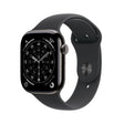 Apple Watch Series 11 GPS + Cellular 46mm Slate Titanium Case with Black Sport Band - S/M