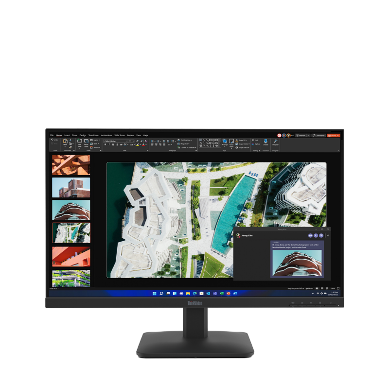 Monitor  Lenovo ThinkVision S27-4e; 27"IPS, FHD (1920x1080), 16:9, Brightness: 300 cd/m², Contrast ratio: 1500:1, Response time: 4ms GtG (Extreme mode) / 6ms GtG (Typical mode), Dot / Pixel Per Inch: 82 dpi, Color Gamut: 99% sRGB, View angle: 178° / 178°, Stand: Tilt Stand, Side Bezel Width: 2.0 mm