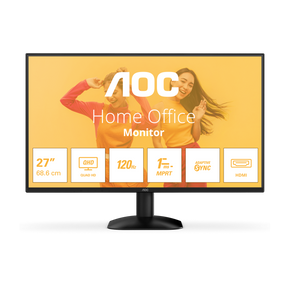 Monitor Consumer AOC Q27B35S3, 27", 2560 x 1440 pixeli, Black, 3 ani Garantie