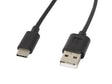 Cablu USB-C(M)  USB-A(M) 2.0 1,8 m negru