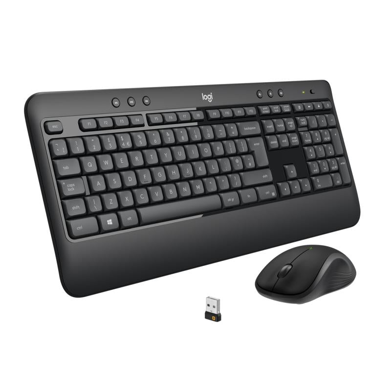 Tastatura Wireless Logitech MK540 Advanced, Alb-Negru