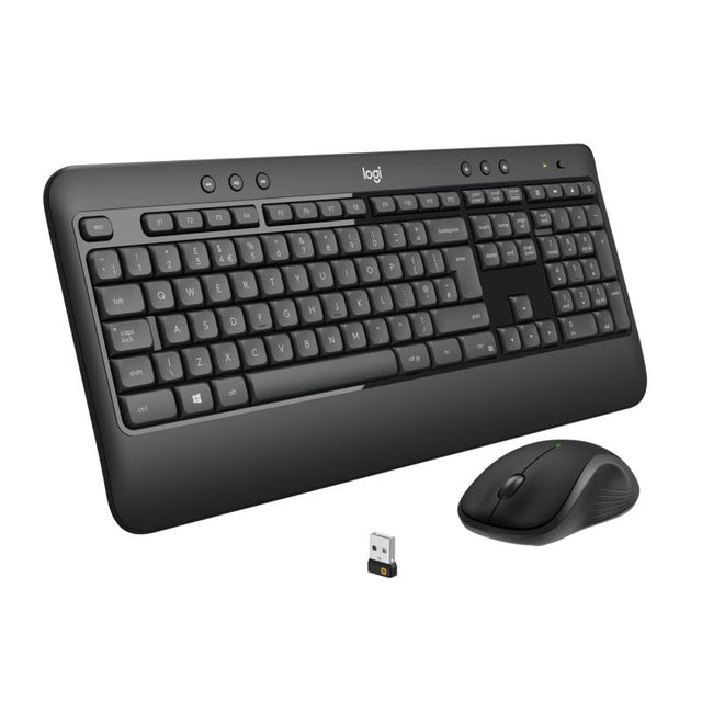 Tastatura Wireless Logitech MK540 Advanced, Alb-Negru