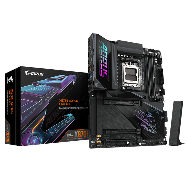 Placa de baza Gigabyte X870E AORUS PRO X3D, Socket AM5, DDR5, ATX