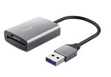 Cardreader USB-A Trust Dalyx Fast, carduri compatibilie micro-SD, SD, gri