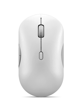 Mouse wireless silentios multi-dispozitiv Lenovo 700; pana la 4000DPI; tip: full-size ambidextru; senzor: IR optic; numar butoane: 8; conectivitate: receptor USB-A 2.4G sau Bluetooth 5.3; greutate: 63.5g, compatibil cu Windows 10, Windows 11; include 1 x baterie de tip AA; culoare: alb (Seashell)
