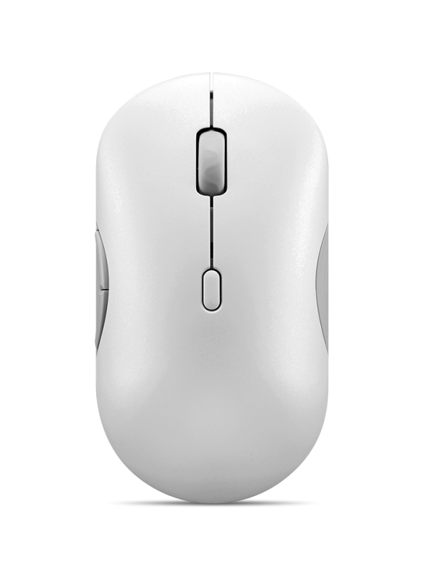 Mouse wireless silentios multi-dispozitiv Lenovo 700; pana la 4000DPI; tip: full-size ambidextru; senzor: IR optic; numar butoane: 8; conectivitate: receptor USB-A 2.4G sau Bluetooth 5.3; greutate: 63.5g, compatibil cu Windows 10, Windows 11; include 1 x baterie de tip AA; culoare: alb (Seashell)