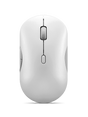 Mouse wireless silentios multi-dispozitiv Lenovo 700; pana la 4000DPI; tip: full-size ambidextru; senzor: IR optic; numar butoane: 8; conectivitate: receptor USB-A 2.4G sau Bluetooth 5.3; greutate: 63.5g, compatibil cu Windows 10, Windows 11; include 1 x baterie de tip AA; culoare: alb (Seashell)
