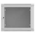 Dulap rack de perete 19", 9U, 600x600 mm, pentru asamblare, usa metalica, RAL7035, gri