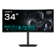 Monitor Gaming GIGABYTE GS34WQCA, 34", 3440 x 1440 pixeli, Black