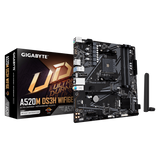 Placa de baza Gigabyte A520M DS3H WIFI6E, Socket AM4, DDR4, Micro-ATX