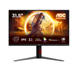 Monitor Gaming AOC U32G4U, 31.5", 3840 x 2160 pixeli, Black, Red, 3 ani Garantie