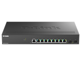 Switch D-Link DMS-1250-10S , 8 porturi Gigabit, 2 porturi SFP+, Protocol 802.1D STP 802.1s MSTP 802.1w RSTP, rackabil