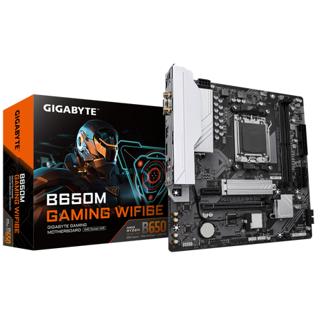 Placa de Baza GIGABYTE B650M GAMING WIFI6E AM5, 2x DDR5, 1x D-Sub 1x HDMI, 1x PCIE 4.0 x16 1x PCIE 3.0 x1, 1x M.2, 4x SATA 6GB/s, mATX