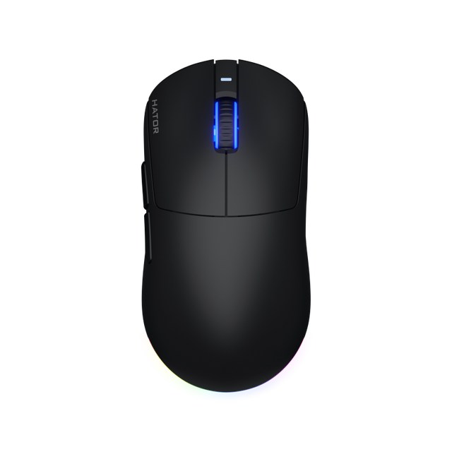 Mouse Gaming Wireless Hator Quasar 3 Wireless, 12000 DPI, negru