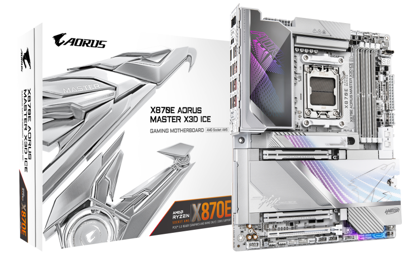Placa de baza Gigabyte X870E Aorus Master X3D ICE, Socket AM5, DDR5, ATX