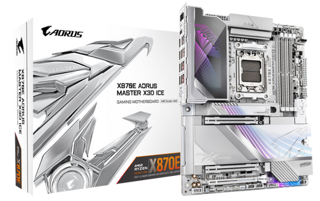 Placa de baza Gigabyte X870E Aorus Master X3D ICE, Socket AM5, DDR5, ATX