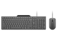 Kit wired tastatura si mouse Lenovo 310 USB-A Wired Combo, taste numerice, gri