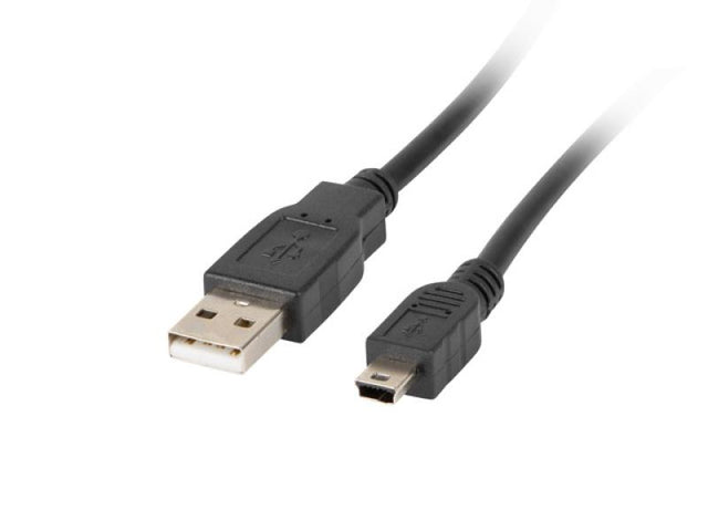 Lanberg CA-USBK-10CC-0003-BK. Cable length: 0.3 m. Connector 1: Mini-USB A, Connector 2: USB A, USB version: USB 2.0, Maximum data transfer rate: 0.48 Gbit/s, Product colour: Black