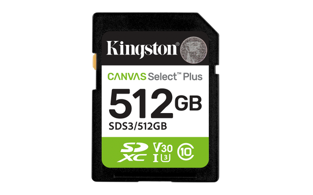 Card de Memorie SDXC Kingston,512GB,Canvas Select Plus