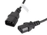 Cablu IEC 320 C13  C14 1,8 m negru