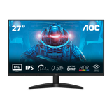 Monitor AOC 27" 27B36X, Diagonal (inch): 27, Diagonal (cm): 68, Aspect ratio: 16:9, Panel: IPS, Resolution: 1920x1080, Refresh Rate: 144Hz, Response time GtG: 4ms, Response time MPRT: 0.5ms, Brightness (max): 300 cd/m², Contrast (static) : 1500:1, Contrast (dynamic): 20M:1, Viewing angle: 178/178