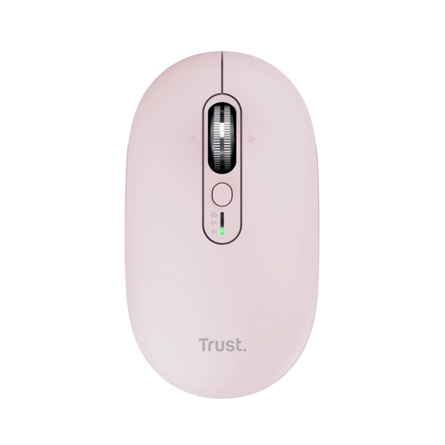 Mouse wireless Trust Seron Hyperscroll, 7 butoane, rezolutie maxima 3200 DPI, roz