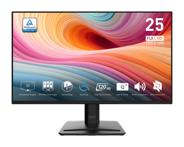Monitor Consumer MSI PRO MP252 E2, 24.5", 1920 x 1080 pixeli, Black, 2 ani Garantie