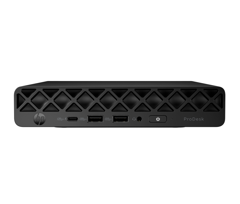 Desktop Business HP ProDesk 4 Mini G1i cu procesor Intel Core Ultra 7 265T pana la 5.3 GHz, 32 GB DDR5, 512GB SSD, Intel Integrated Graphics, Windows 11 Pro, Black, 1 an garantie