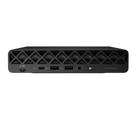 Desktop Business HP ProDesk 4 Mini G1i cu procesor Intel Core Ultra 7 265T pana la 5.3 GHz, 32 GB DDR5, 512GB SSD, Intel Integrated Graphics, Windows 11 Pro, Black, 1 an garantie