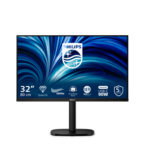 Monitor Consumer Philips 32B2U3601/00, 31.5", 2560 x 1440 pixeli, Black, 5 ani Garantie