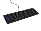 GAMING KEYBOARD GENESIS THOR 404 US LAYOUT RGB BACKLIGHT MECHANICAL BLACK GATERON YELLOW PRO