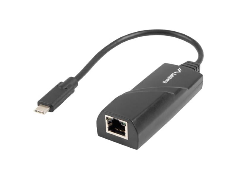 Adaptor rețea USB-C 3.1  RJ45 1x RJ45 1 Gb, cu cablu