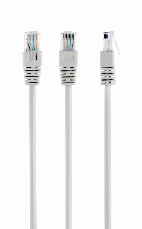 Patch cord UTP GEMBIRD Cat5e, cupru-aluminiu, 5 m, gri